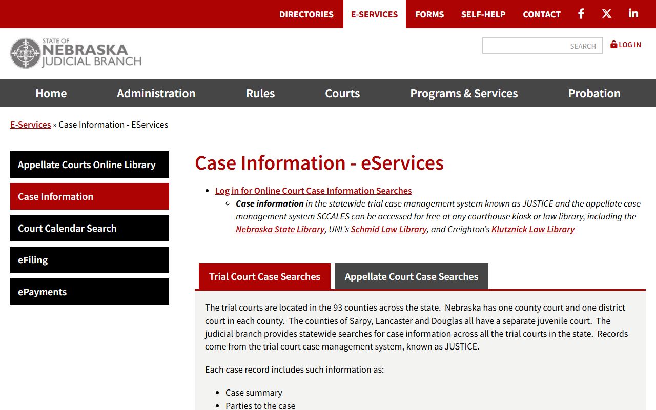Arthur County court records after jail arrest Nebraska case information